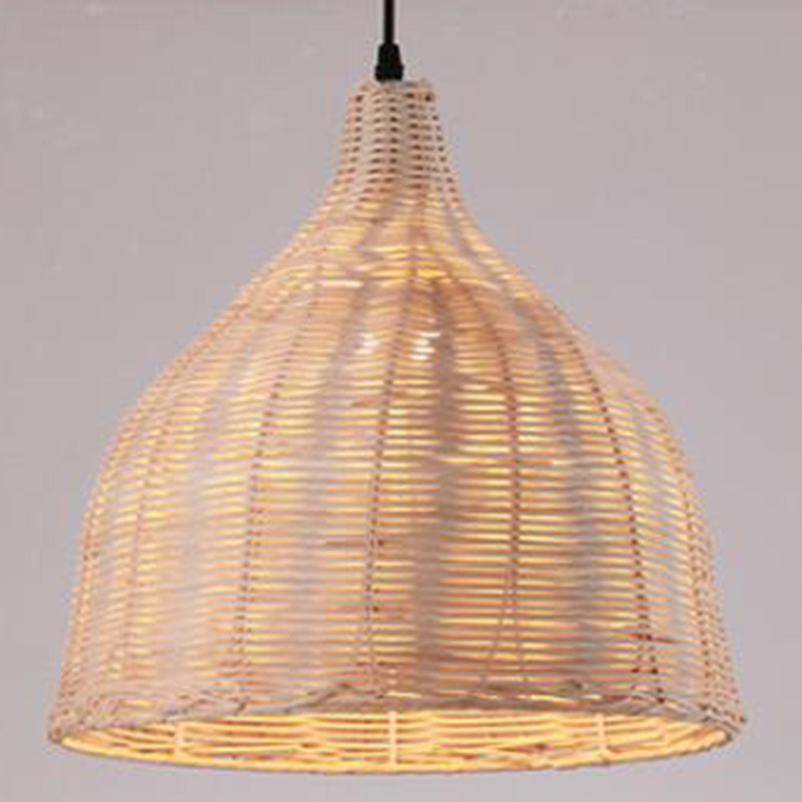 Bamboo Pendant Lamp Hanging Li - Wicker Pendant Shade ulasan dan harga