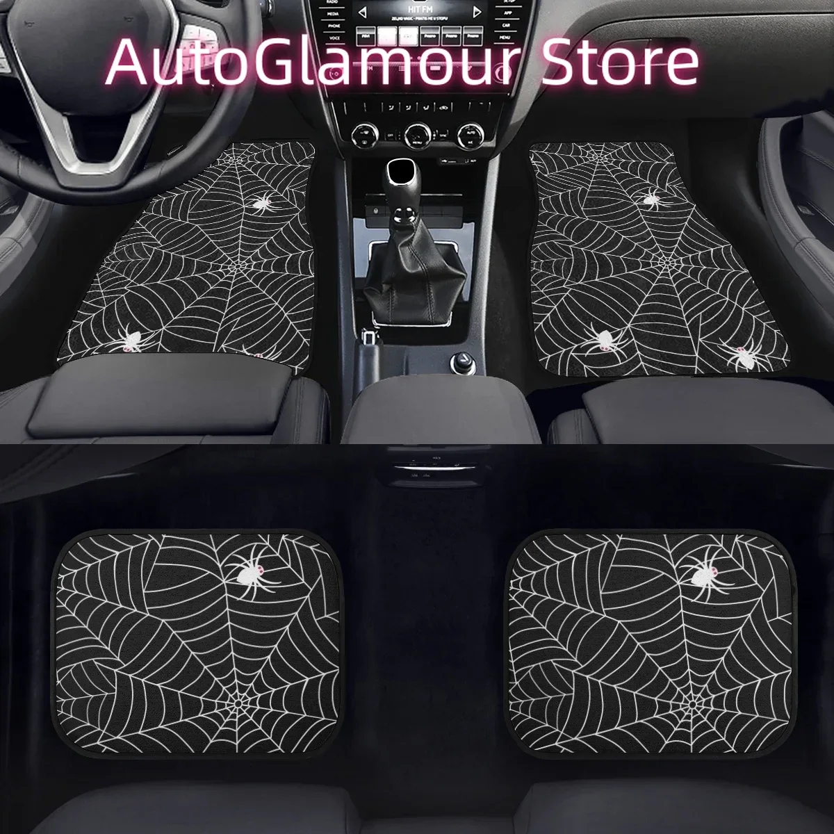 Black Spider Web Design Car Fl - Interior Design Web ulasan dan harga