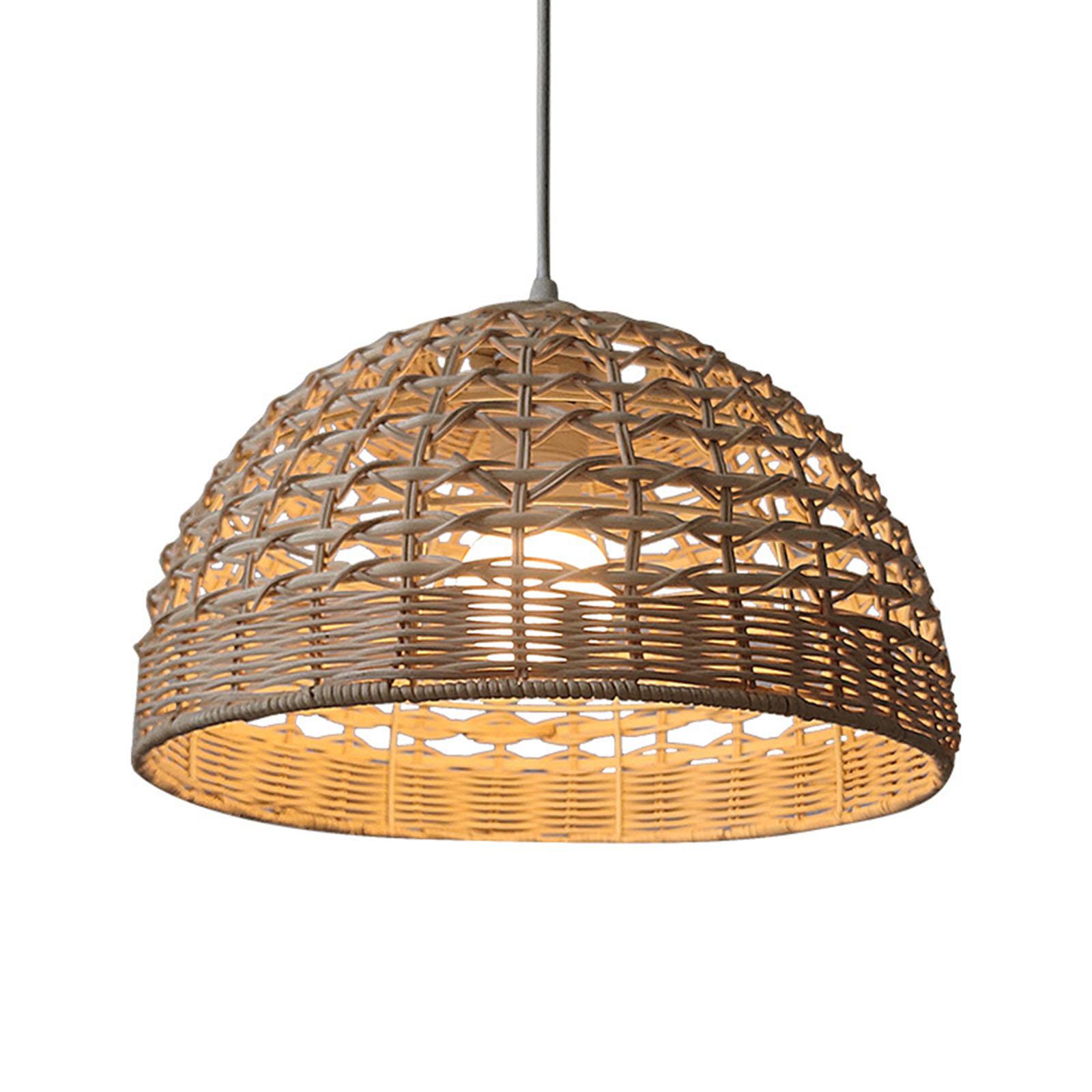 Rattan Lampshade Wicker Pendan - Wicker Pendant Shade ulasan dan harga