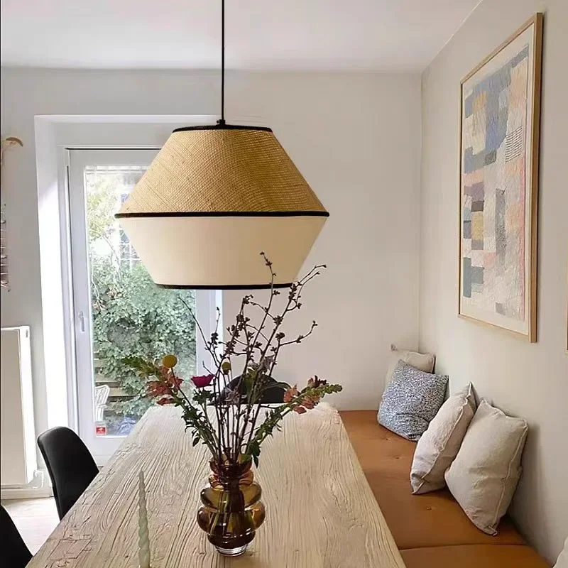 Wabi Sabi Handwoven Rattan Pen - Wicker Pendant Shade ulasan dan harga
