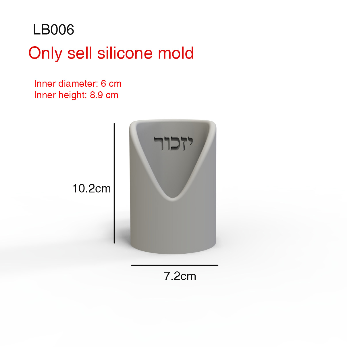Silicone Mold For Yahrzeit Mem - Ceramic Candle Vessel ulasan dan harga