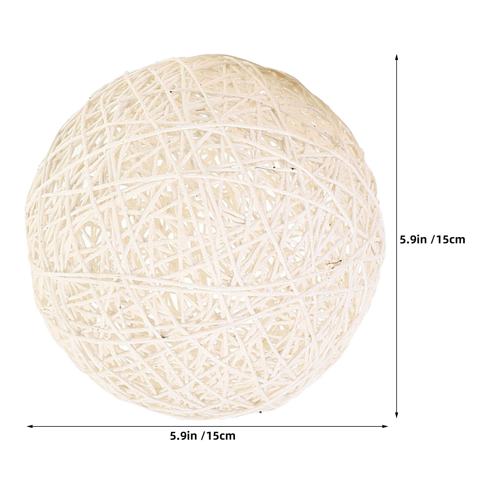 2Pcs Rattan Ball Lamp Shade Fa - Wicker Pendant Shade ulasan dan harga
