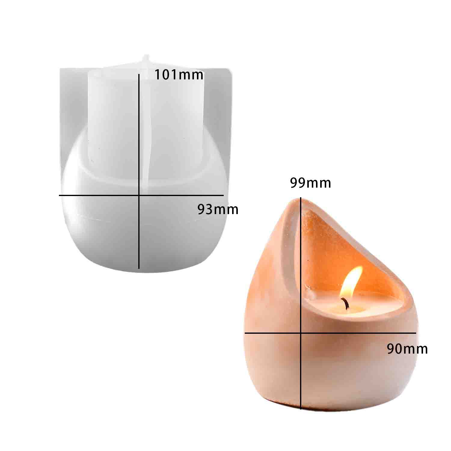 DIY epoxy resin mold water dro - Ceramic Candle Vessel ulasan dan harga