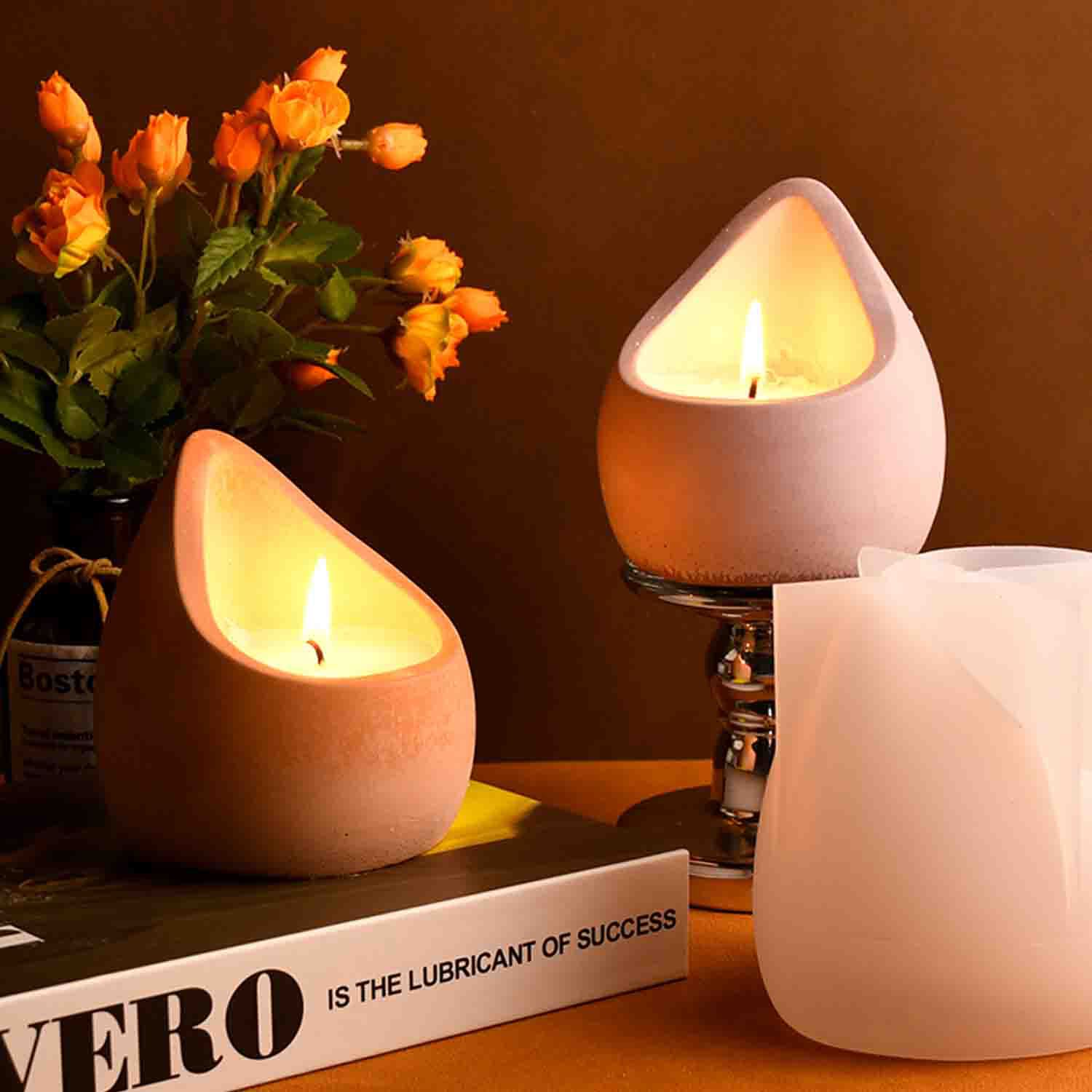 DIY epoxy resin mold water dro - Ceramic Candle Vessel ulasan dan harga
