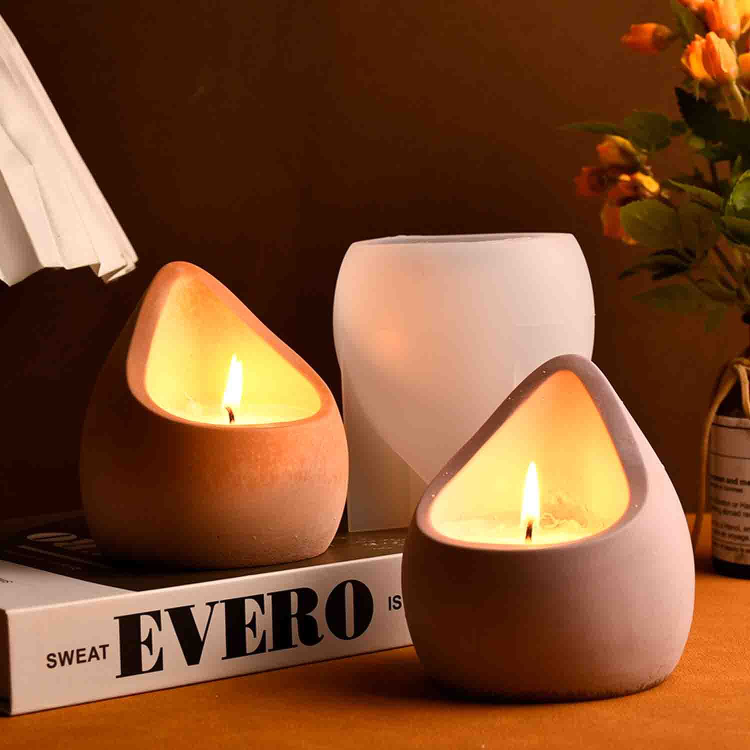DIY epoxy resin mold water dro - Ceramic Candle Vessel ulasan dan harga