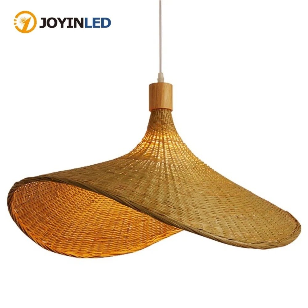 JOYINLED Woven Pendant Light W - Wicker Pendant Shade ulasan dan harga