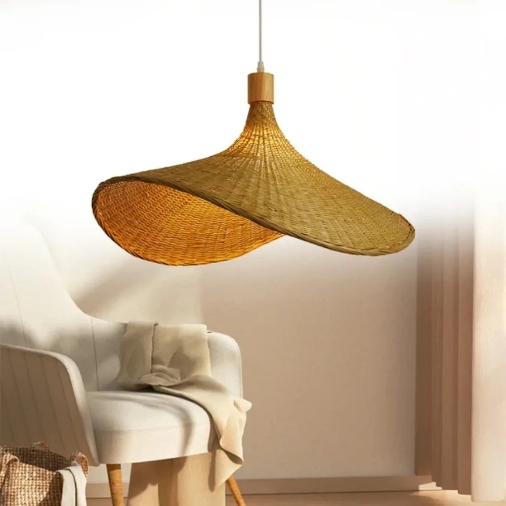 JOYINLED Woven Pendant Light W - Wicker Pendant Shade ulasan dan harga