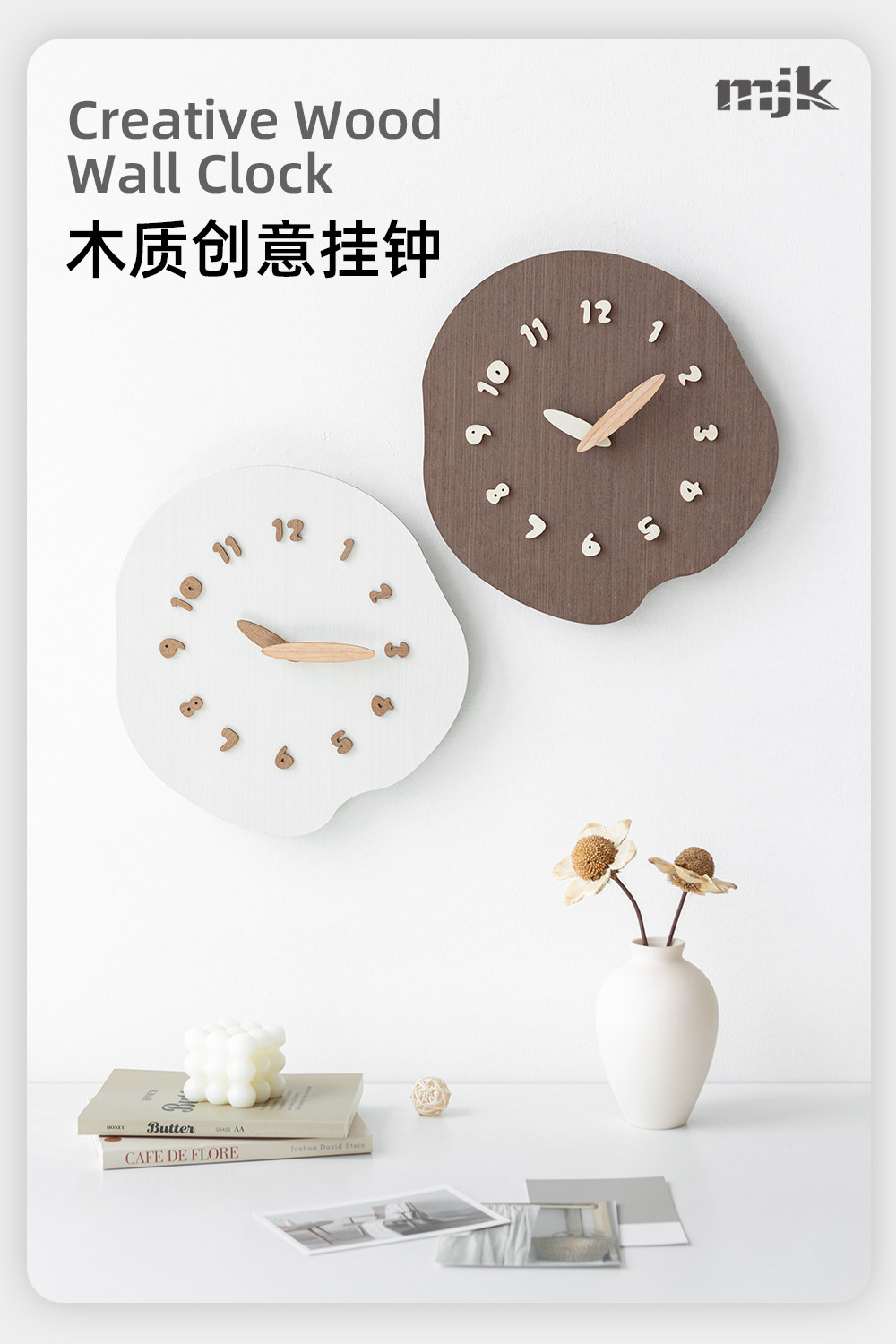 Xenomorph Wooden Wall Clocks D - Interior Design Vintage Modern ulasan dan harga