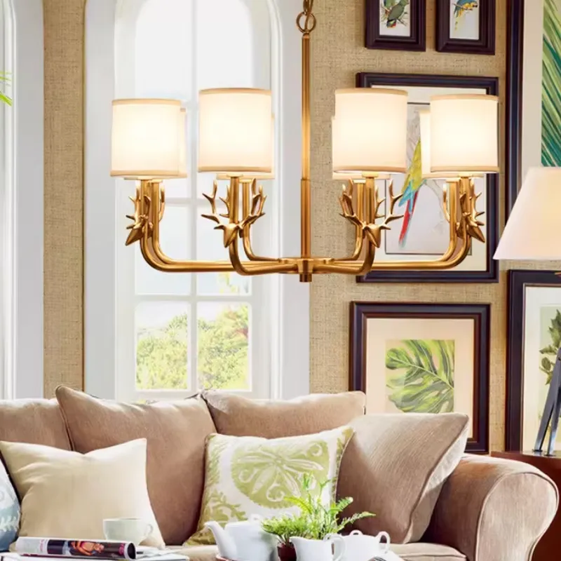 Copper Chandelier for Living R - Interior Design Living Room And Kitchen ulasan dan harga