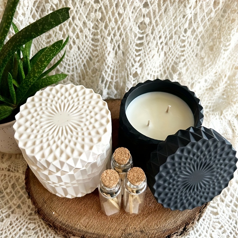 1set Ripple Candle Cup Resin M - Ceramic Candle Vessel ulasan dan harga