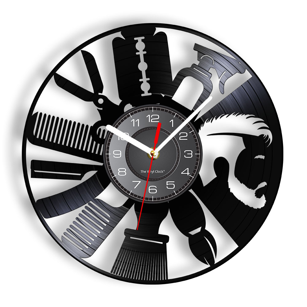 Hair Salon Tools Wall Clock Ba - Interior Design Living Room Ideas ulasan dan harga