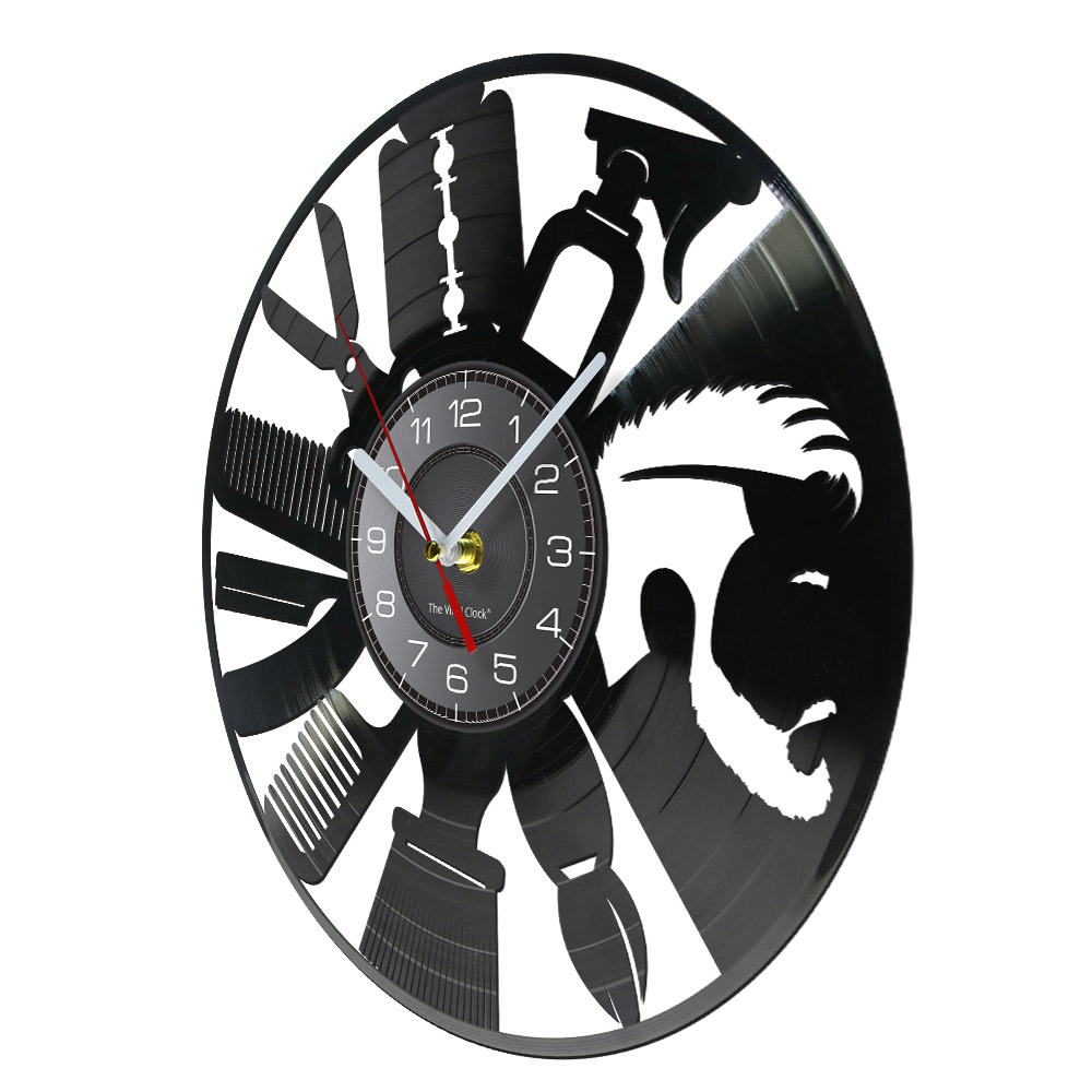 Hair Salon Tools Wall Clock Ba - Interior Design Living Room Ideas ulasan dan harga