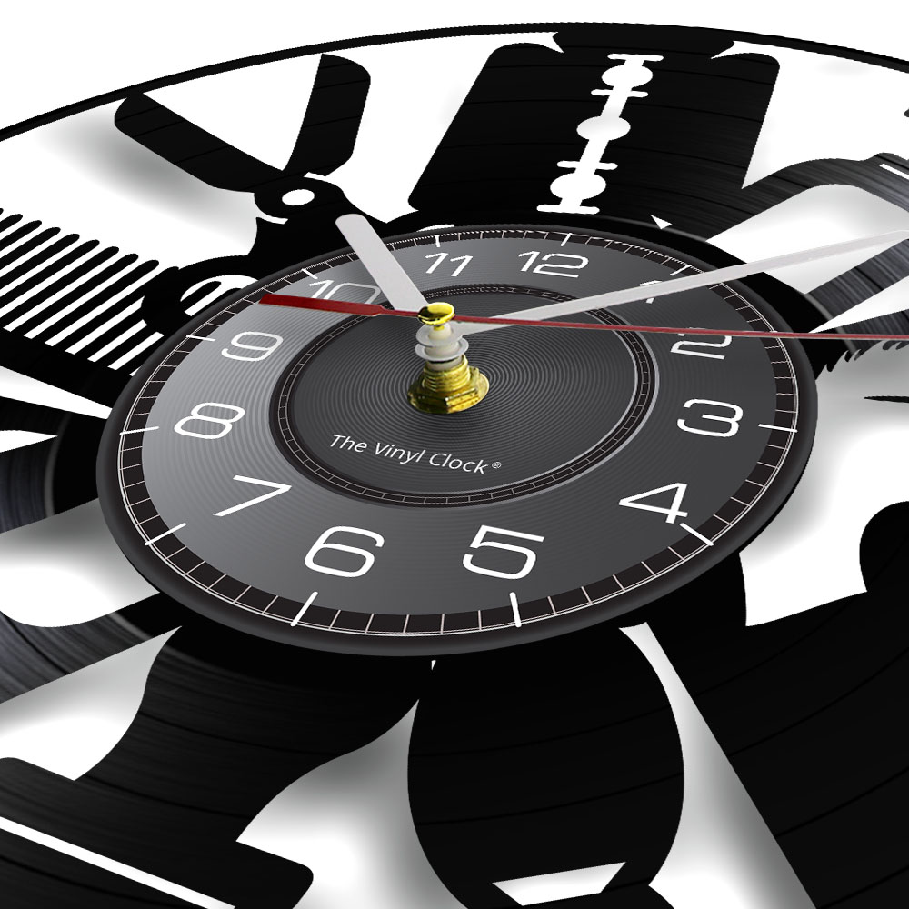 Hair Salon Tools Wall Clock Ba - Interior Design Living Room Ideas ulasan dan harga