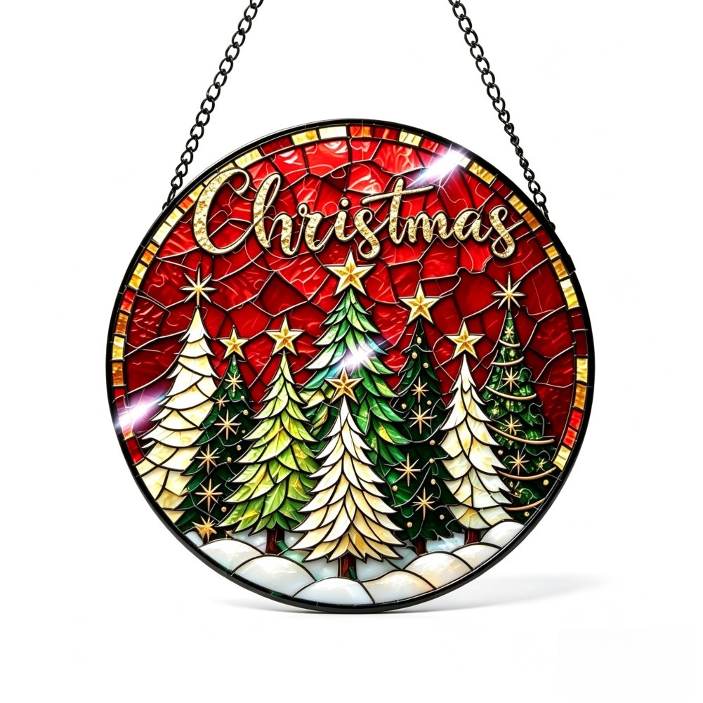 20cm Glass Sun Catcher Santa D - Interior Design Living Room And Kitchen ulasan dan harga