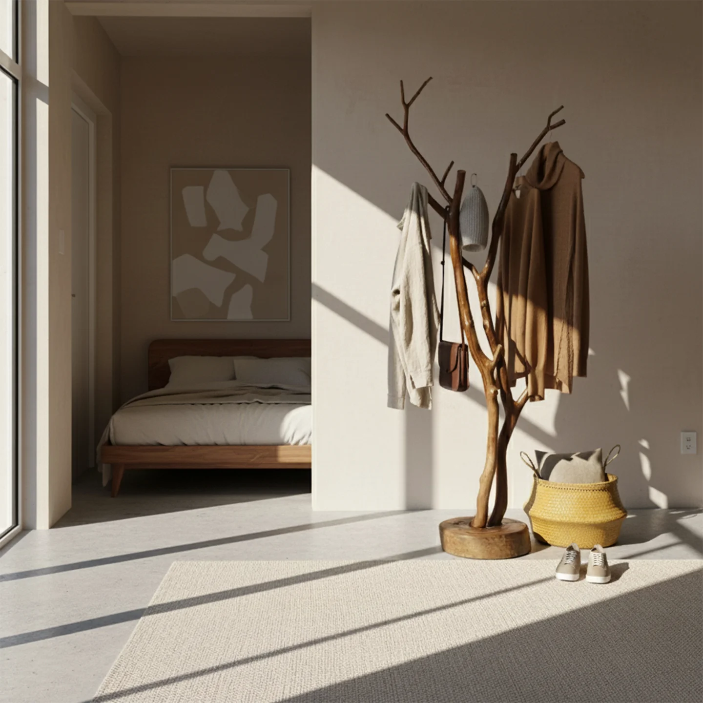 Interior Nordic Coat Rack Rela - Interior Design Vintage Modern ulasan dan harga