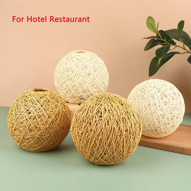 Lamp Shade Light Cover Rattan  - Wicker Pendant Shade ulasan dan harga