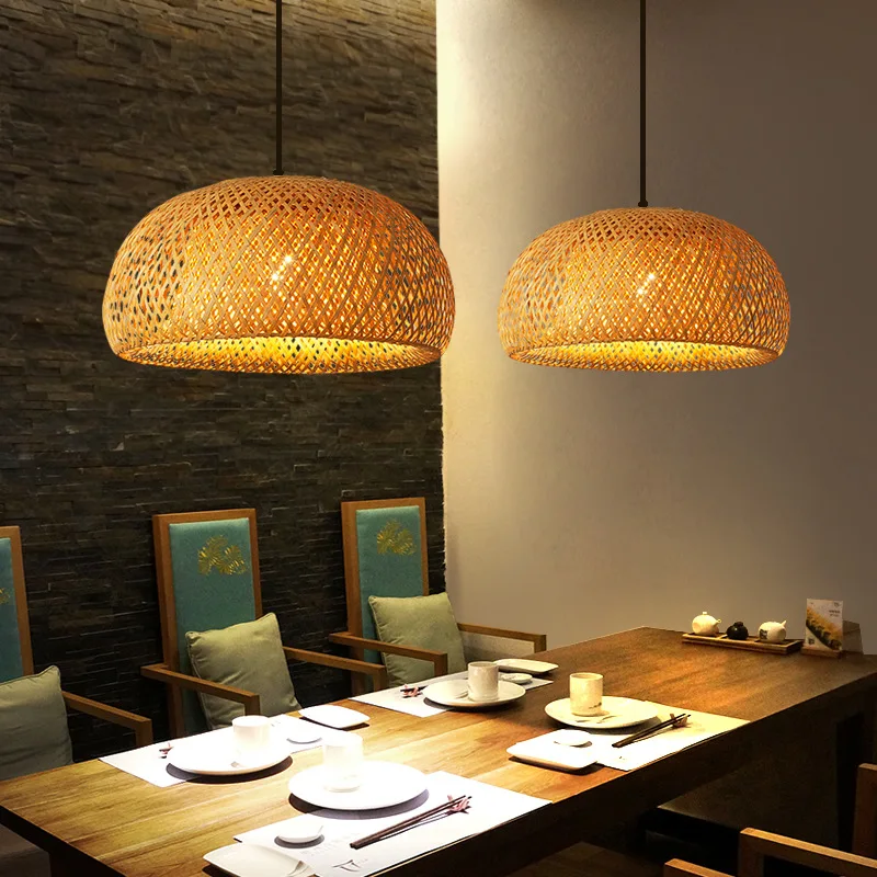 Bamboo Lantern 26cm Pendant La - Wicker Pendant Shade ulasan dan harga