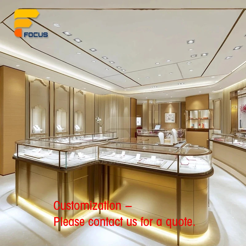 custom.Luxury Jewelry Shop Des - Interior Design Lighting Layout ulasan dan harga