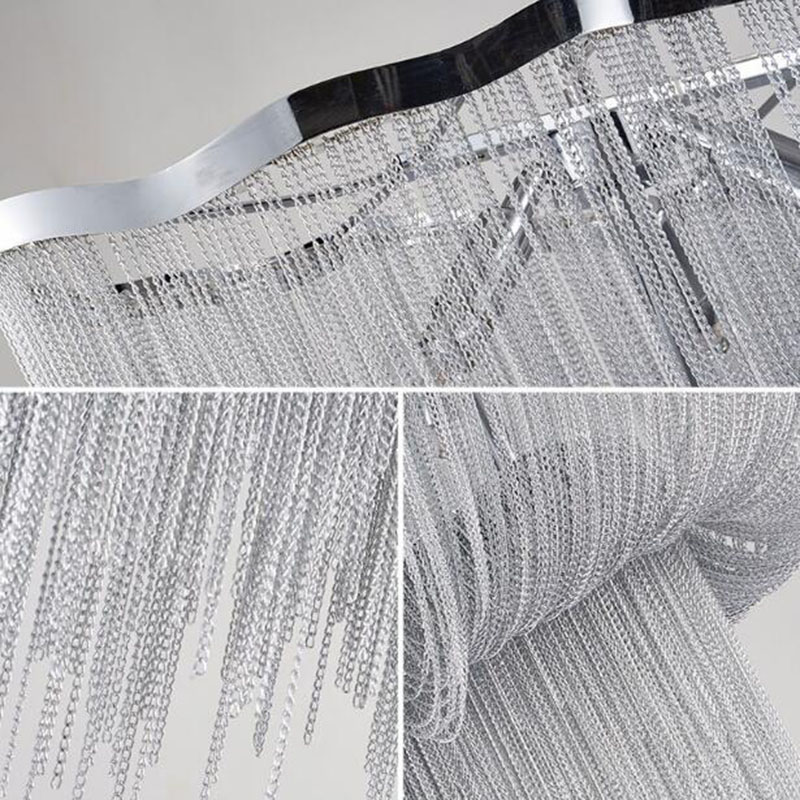 Modern Silver Aluminum Chain C - Engineering And Interior Design ulasan dan harga
