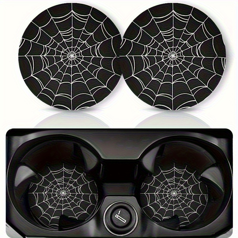 2pcs Spider Web Design Car Cup - Interior Design Web ulasan dan harga