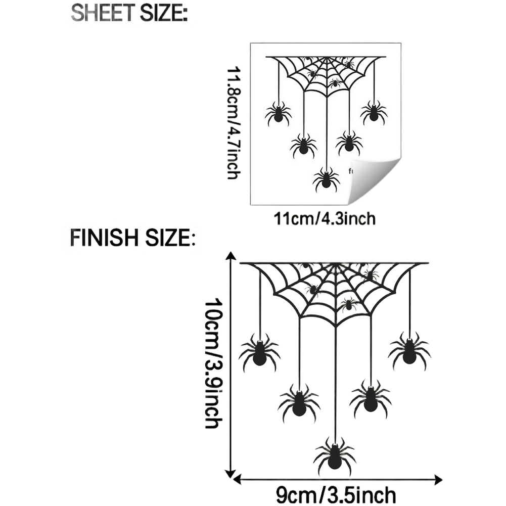 Halloween Web Wall Decal for L - Interior Design Web ulasan dan harga