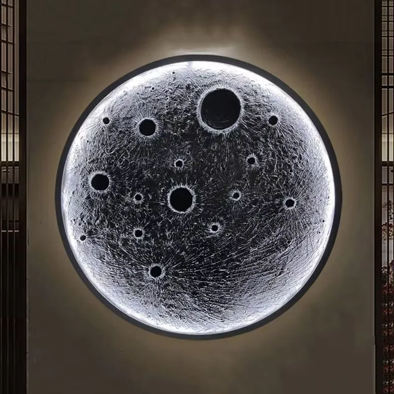 3D Moon Lamp LED Night Light C - Interior Design Living Room Ideas ulasan dan harga