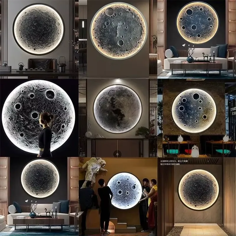 3D Moon Lamp LED Night Light C - Interior Design Living Room Ideas ulasan dan harga
