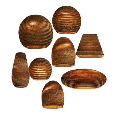 Wooden Shade Hanging Ceiling W - Wicker Pendant Shade ulasan dan harga